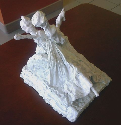 I miejsce w kat. rzeźba kameralna i płaskorzeźba zdobyła praca pt. Rozkwitnąć w tańcu - Zdzisławy Ja