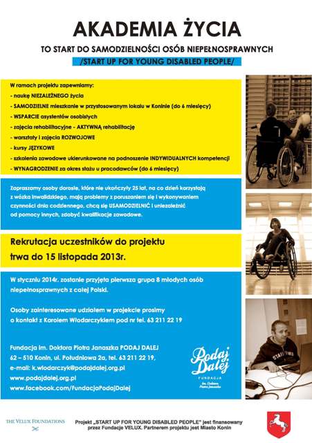 AKADEMIA ŻYCIA dla osób niepełnosprawnych