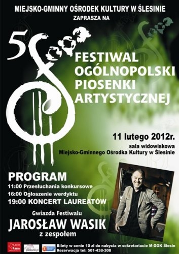 Festiwal Ogólnopolski Piosenki Artystycznej w Ślesinie