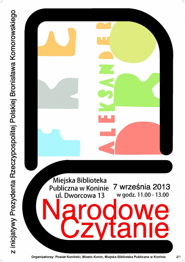 Narodowe Czytanie 2013 - Aleksander Fredro