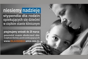 Stypendia dla dzieci w ciężkim stanie klinicznym