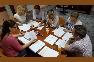 Trening zespołu akcji kurierskiej