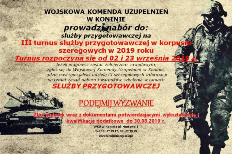 Ruszył nabór do służby przygotowawczej