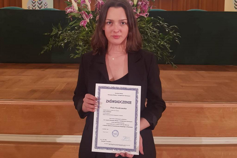 Uczennica z Żychlina laureatką prestiżowej olimpiady