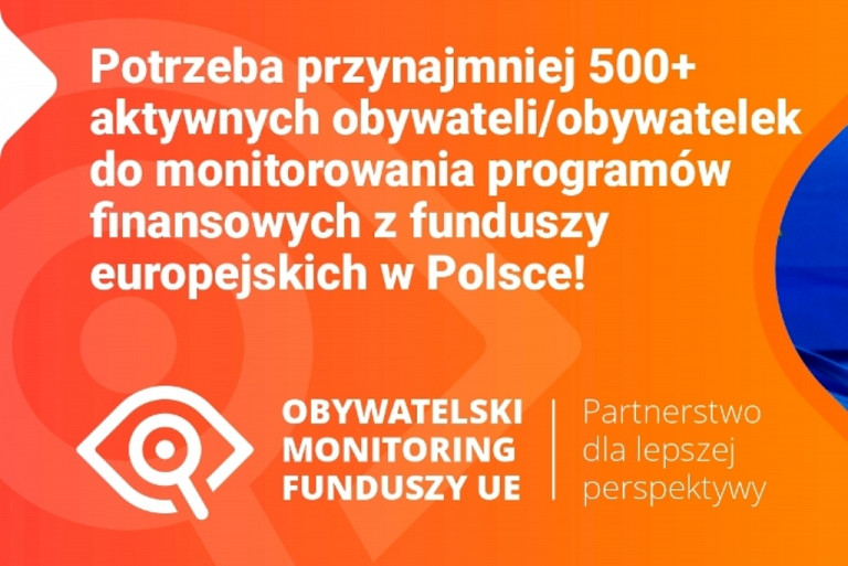 Obywatelski monitoring funduszy europejskich – nie przegap!