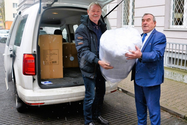 Dary z partnerskiego Ilmenau dla Ukrainy