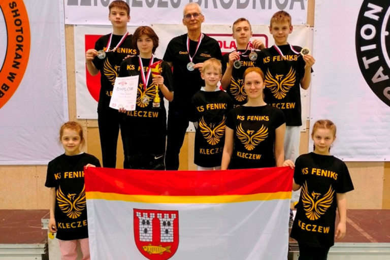 Kolejny udany sprawdzian umiejętności kleczewskich karateków