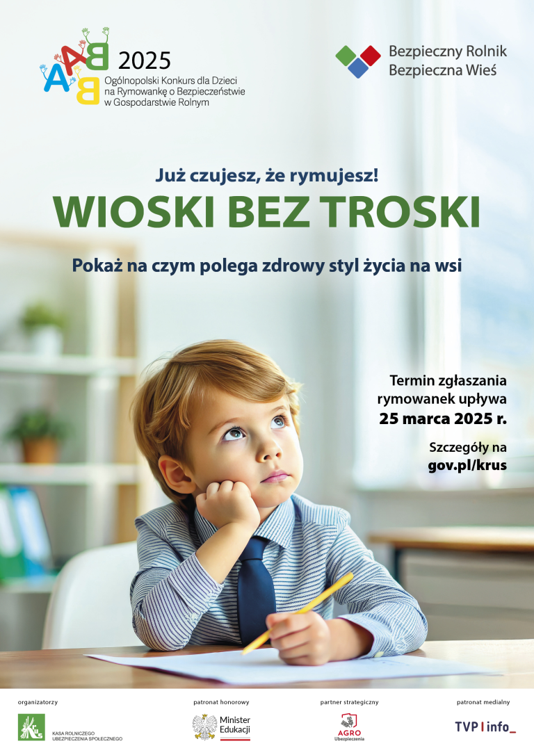 Konkurs dla dzieci na rymowankę - Wioski bez troski