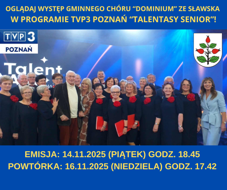Chór DOMINIUM ze Sławska w programie TVP3 Poznań