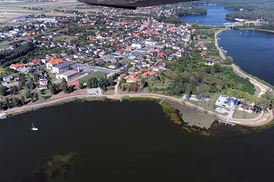 Gmina Ślesin, widok z lotu ptaka