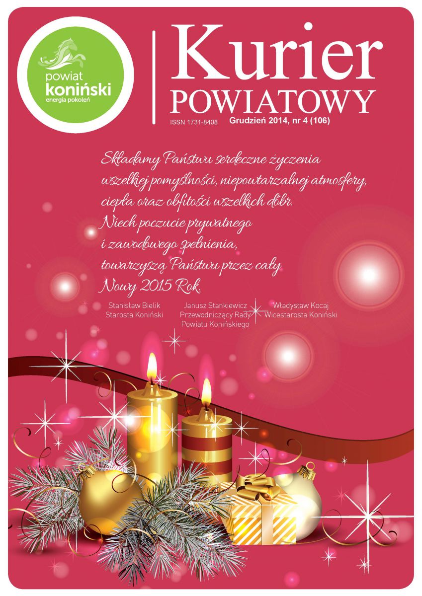 Kurier Powiatowy Grudzień 2014 (okładka) Kurier Powiatowy Grudzień 2014 (okładka)