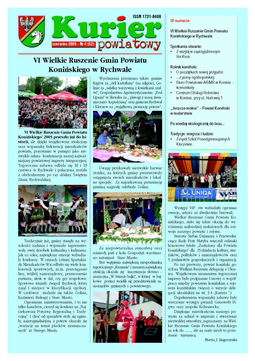 Kurier Powiatowy - czerwiec 2005 (okładka)