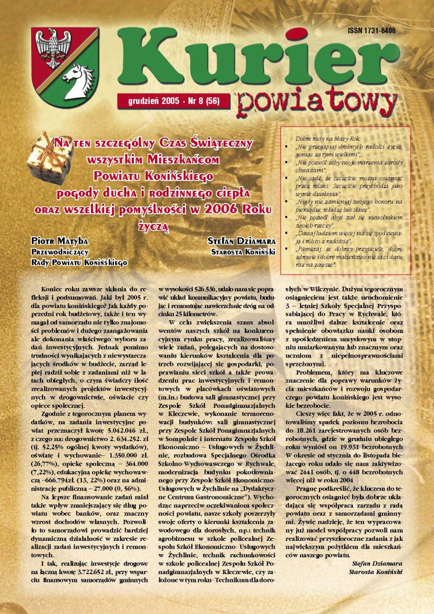 urier Powiatowy - grudzień 2005 (grudzień) urier Powiatowy - grudzień 2005 (grudzień)