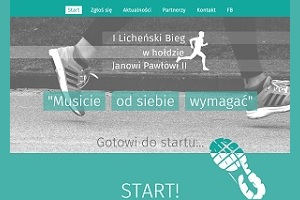 Link przekierowujący do strony lichenbieg.pl Licheński Bieg w hołdzie św. Janowi Pawłowi II